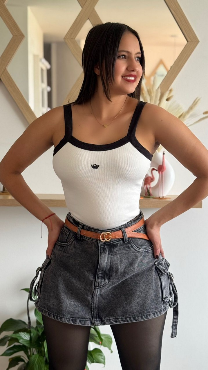 FALDASHORTDENIM